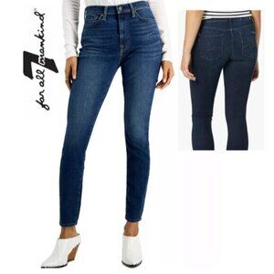 7 For All Mankind Jeans Gwenevere high waisted dark blue Jeans Size 25